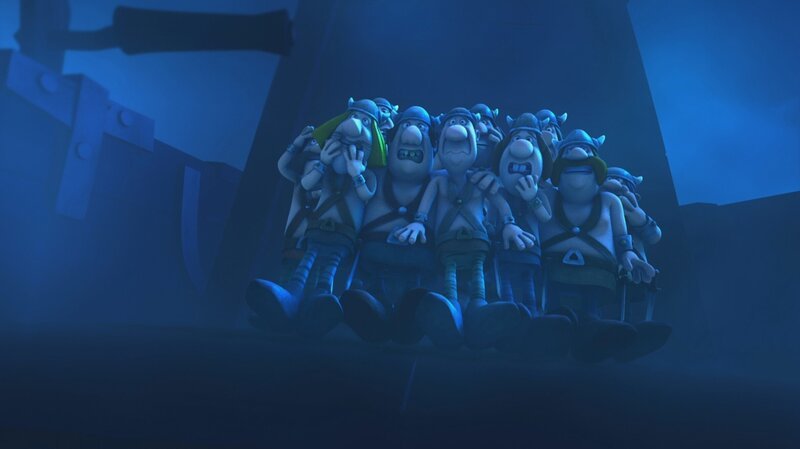 Svens Männer fürchten den Donnergott. – Bild: ZDF/​studio 100media