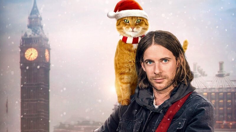 London in der Weihnachtszeit ist für Straßenmusiker James (Luke Treadaway) und seine Kater Bob immer wieder ein schweres Pflaster..; London in der Weihnachtszeit ist für Straßenmusiker James (Luke Treadaway) und seine Kater Bob immer wieder ein schweres Pflaster.. – Bild: RTLZWEI / LEONINE Studios London in der Weihnachtszeit ist für Straßenmusiker James (Luke Treadaway) und seine Kater Bob immer wieder ein schweres Pflaster..; London in der Weihnachtszeit ist für Straßenmusiker James (Luke Treadaway) und seine Kater Bob immer wieder ein schweres Pflaster.. – Bild: RTLZWEI / LEONINE Studios