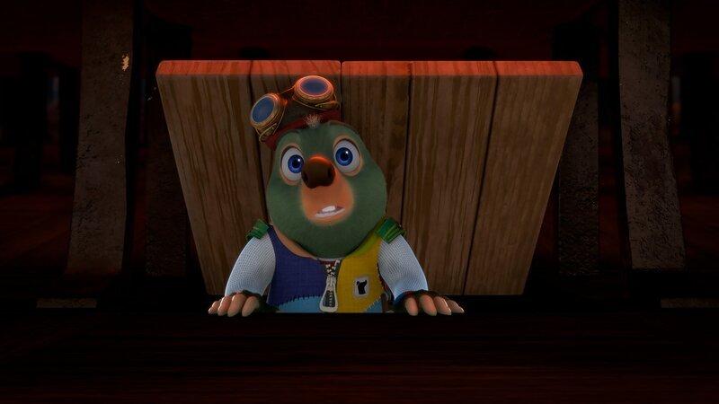 Als Moley das Geheimnis entdeckt, das der alte Kauz all die Jahre über gehütet hat, ist er sehr verwirrt. – Bild: ZDF/​Two Daughters Entertainment Ltd 2022