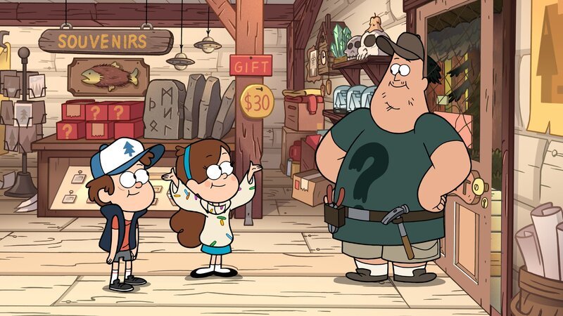 L-R: Dipper, Mabel, Soos – Bild: Disney Channel /​ Disney Channel /​ Disney Channel /​ © 2014 Disney Enterprises, Inc. All rights reserved.