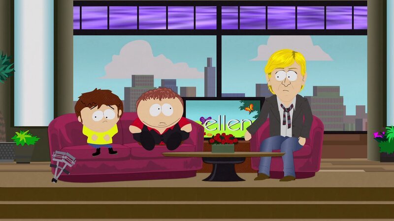 L-R: Jimmy, Eric, Ellen DeGeneres – Bild: Paramount