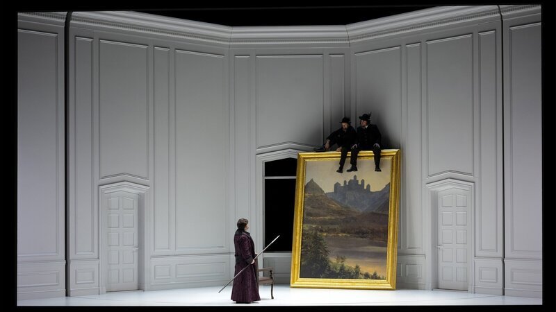 Wotan (Tomasz Konieczny), Fafner (Oleg Davydov), Fasolt (David Soar) – Bild: ZDF und SRF /​ Opernhaus Zürich /​ Monika Rittershaus