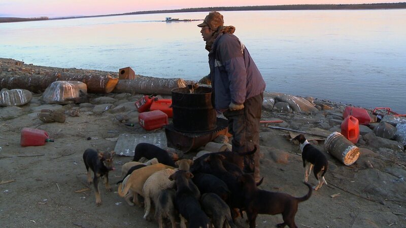 James Roberts feeds his dogs. – Bild: Discovery Communications