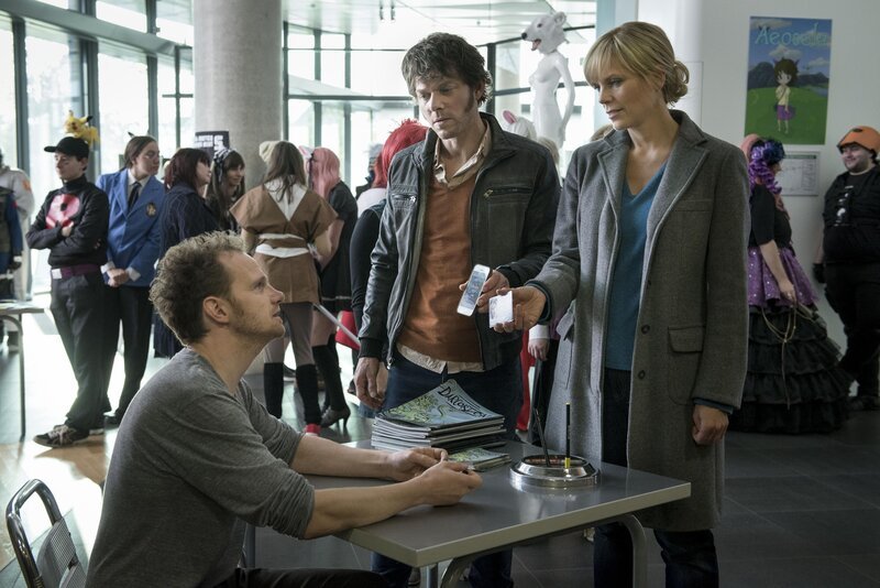 (v.l.n.r.) Constantin Seiffert (Christian Näthe); Tom Kowalski (Steffen Schroeder); Ina Zimmermann (Melanie Marschke) – Bild: ZDF /​ Uwe Frauendorf