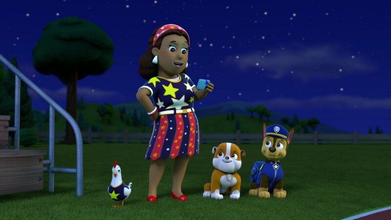 L-R: Chickaletta, Mayor Goodway, Rubble, Chase – Bild: ViacomCBS