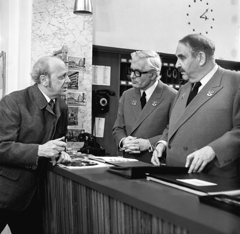 Peter Hey, Maxi Böhm, Fritz Eckhardt. – Bild: ORF III