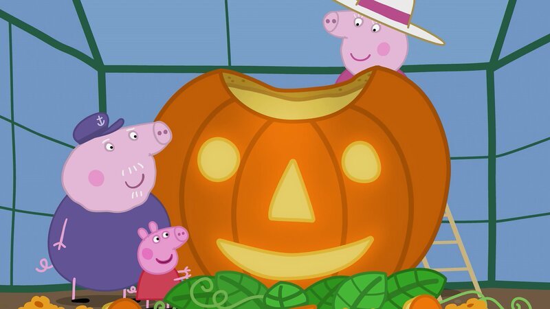 L-R: Grandpa Pig, Peppa Pig, Granny Pig – Bild: Paramount