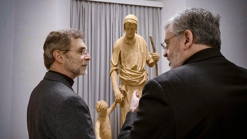 Der designierte Wiener Erzbischof Josef Grünwidl und Federico Colautti. – Bild: ORF/​Robert Neumüller