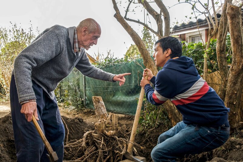 Heinz Trixner (Robert Senft), Borhanulddin Hassan Zader (Adib Ghubar). – Bild: ORF/​epo film/​Petro Domenigg