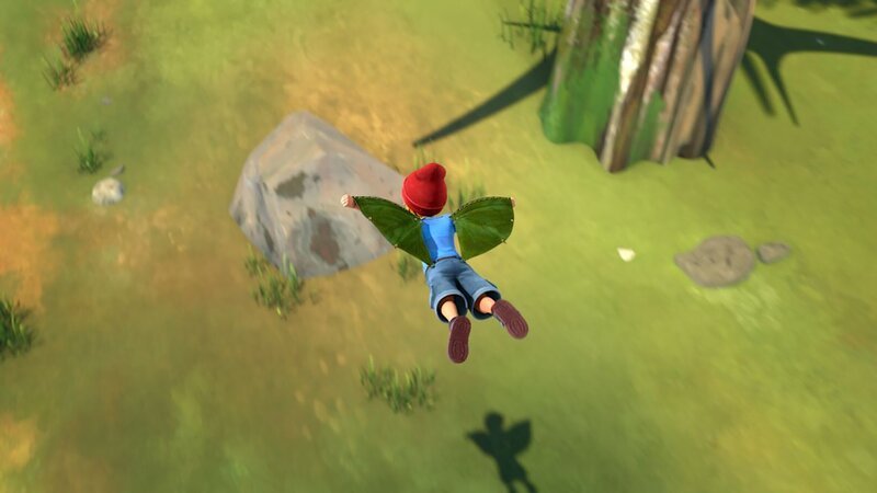 Es gelingt! Nils schafftes, alleine zu fliegen. – Bild: BR/​Studio 100 Animation/​Studio 100 NV