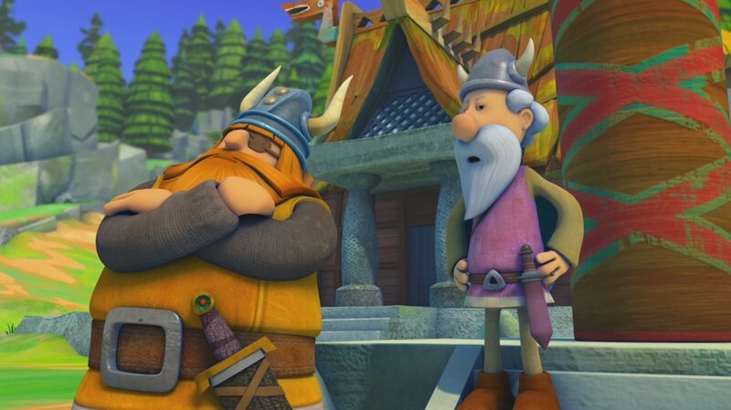 Wird Halvar wieder zum Wikinger-Chef gewählt? – Bild: ZDF/​studio100media