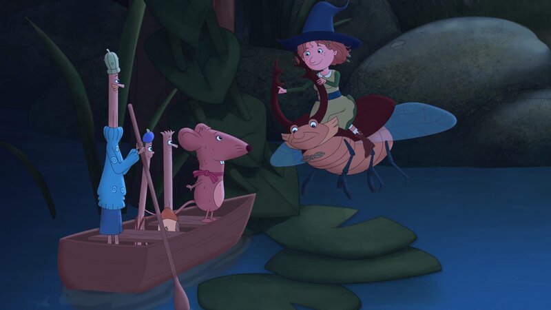 Jetzt fehlen für die Bootsfahrt bei Vollmond nur noch Lea und Luis. – Bild: ZDF/​Akkord Film/​Bastei Lübbe AG