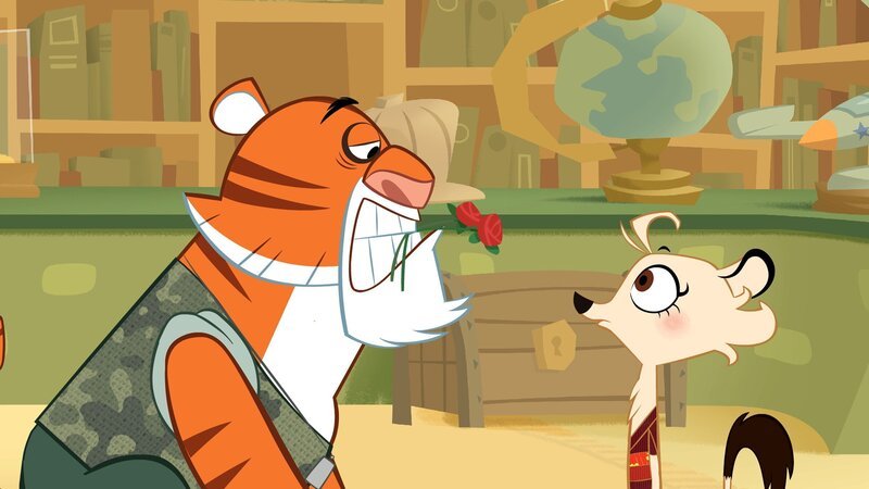 Der Tiger gesteht, ein großer Verehrer Hermiones zu sein. – Bild: ZDF/​Mondo tv