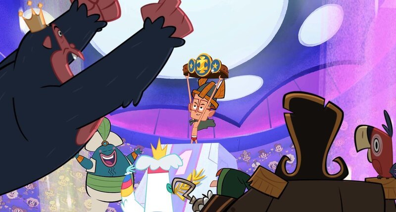 In seiner Spezialunterhose erringt Marcus den Turniersieg. – Bild: ZDF/​Mondo TV France