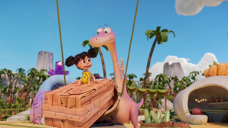 Minus Drei und Lucy wollen eine neue Paketlieferungs-Schleuder testen. – Bild: ZDF/​M.A.R.K.13/​TRIKK17/​Fabrique d’image