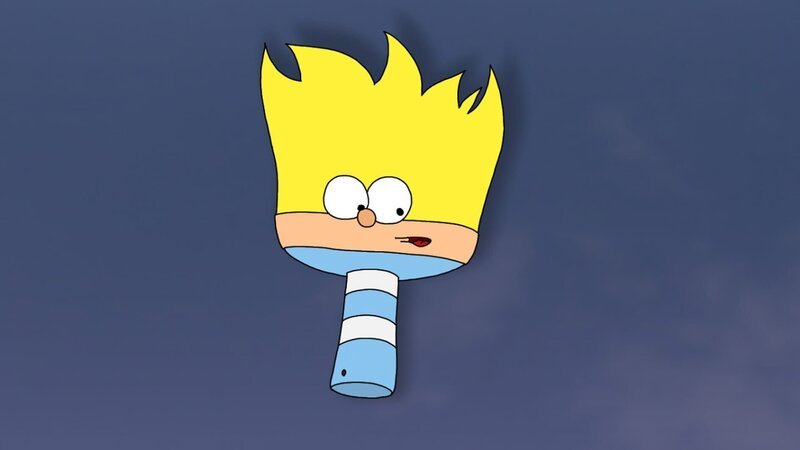 Als Kalli-Pinsel könnte er die Welt so bemalen, wie es ihm gefällt. – Bild: MDR/​RBB/​MotionWorks