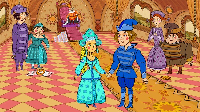 Das Froschmädchen verwandelt sich in eine wunderschöne Prinzessin. – Bild: KiKA/​Animaccord LTD