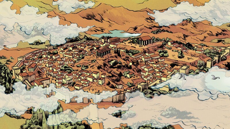 Stadtansicht von Theben in der Antike – Bild: ZDF und EPO-Film/​Anemon