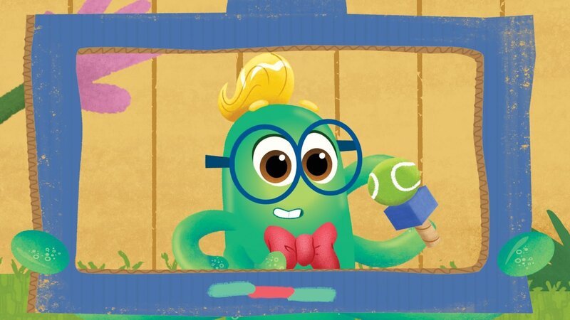 Simon präsentiert einmalige Geschichten aus dem Garten. – Bild: KiKA/​Nelvana