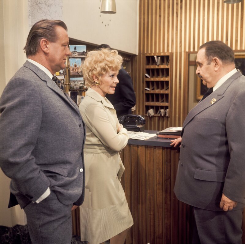 Michael Tellering, Hilde Krahl, Fritz Eckhardt. – Bild: ORF III