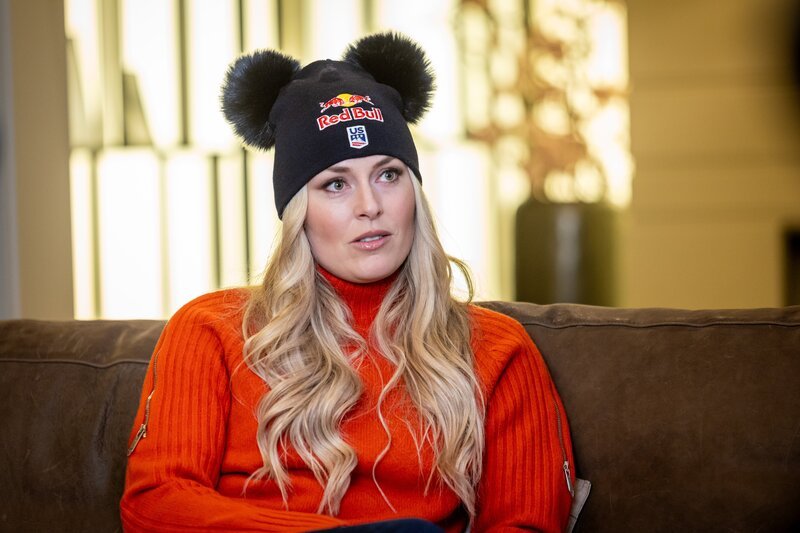 Lindsey Vonn bei den Dreharbeiten zur Dokumentation „Olympia im Wandel?“ – Bild: Valerio Agolino /​ BR