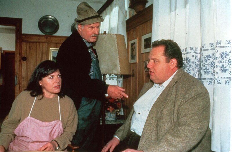 Gundi Ellert, Richert Müller-Elmau, Ottfried Fischer. – Bild: ORF (FS1/​FS2) /​ ORF1