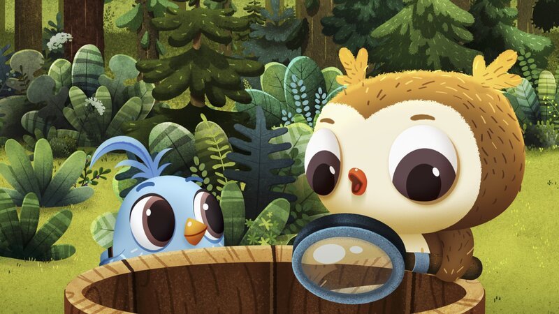 Doodle und Odo suchen nach Hinweisen auf den Keksdieb. – Bild: KiKA/​Sixteen South & Letko