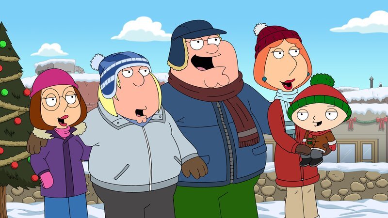 (v.l.n.r.) Meg Griffin; Chris Griffin; Peter Griffin; Lois Griffin; Stewie Griffin – Bild: 20th Television