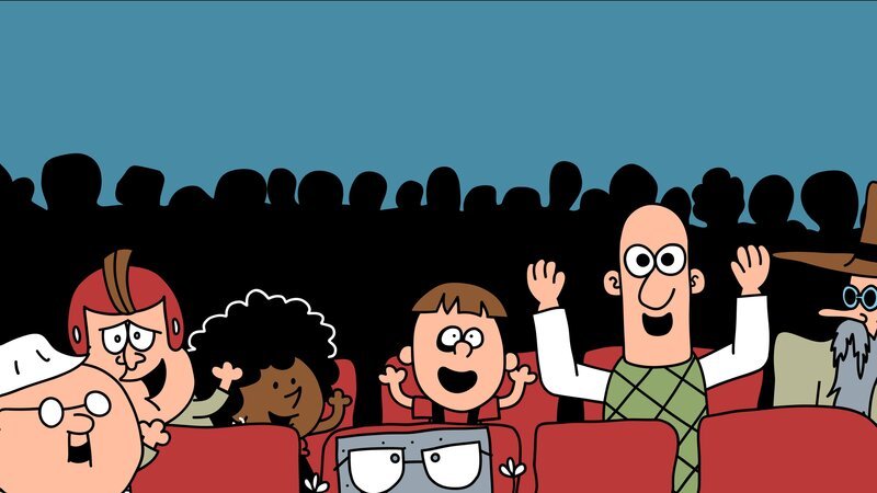 Die Einwohner von Apple Hills scheinen sich über das Theaterstück zu freuen. – Bild: NDR/​DR & Nice Ninja