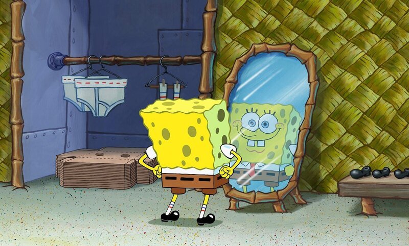 SpongeBob erwartet die Beförderung zum Manager der Krossen Krabbe 2. – Bild: Copyright © 2004 PARAMOUNT PICTURES and VIACOM INTERNATIONAL INC. All Rights Reserved.