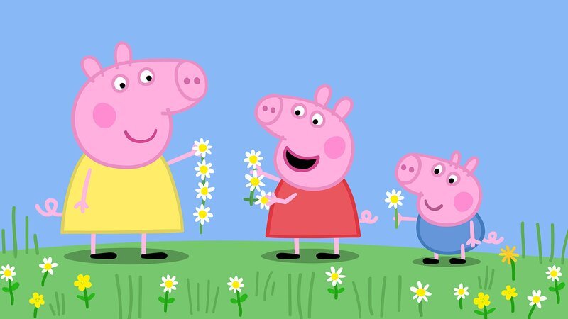 L-R: Chloe Pig, Peppa Pig, George Pig – Bild: Nickelodéon Junior