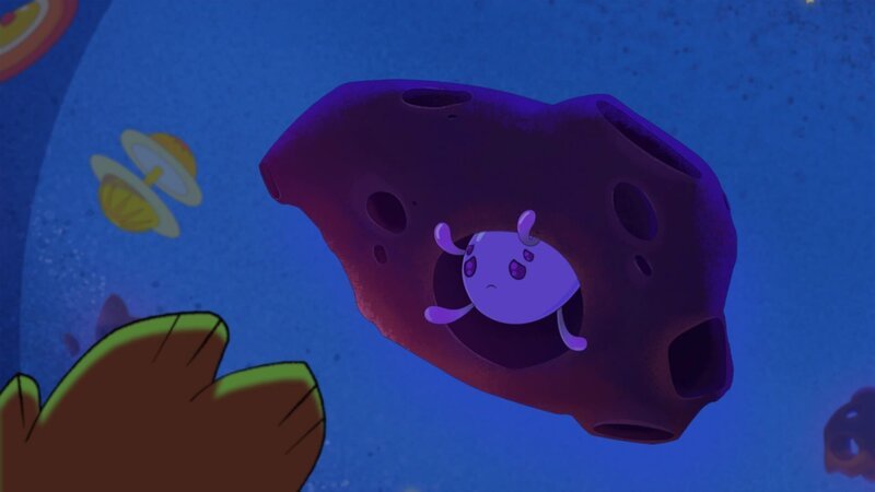 Der kleine Oktosingwal fürchtet sich. – Bild: WDR/​Method Animation