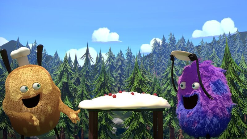 Strit lässt sich einiges einfallen, um an den Kuchen heran zu kommen. – Bild: NDR/​Copenhagen Bombay