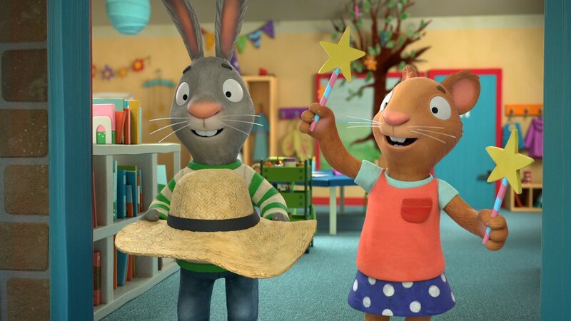 Pip sucht seine Freunde- alle sollen mitmachen bei der Winter- Show. – Bild: ZDF/​Magic Light Pictures LTD