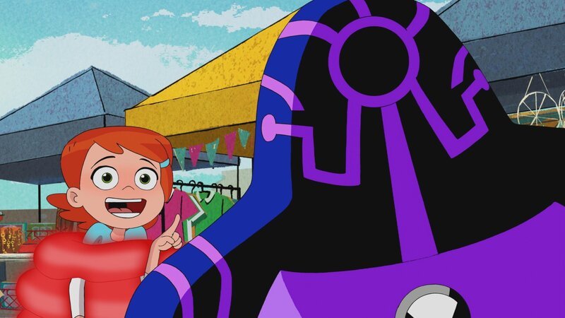 Opa Max nimmt Ben und Gwen mit in ein Einkaufszentrum. Max gibt die beiden bei der Kinderbetreuung ab; irgendetwas stimmt mit dem Kindermädchen nicht. – Bild: MAX Hungary