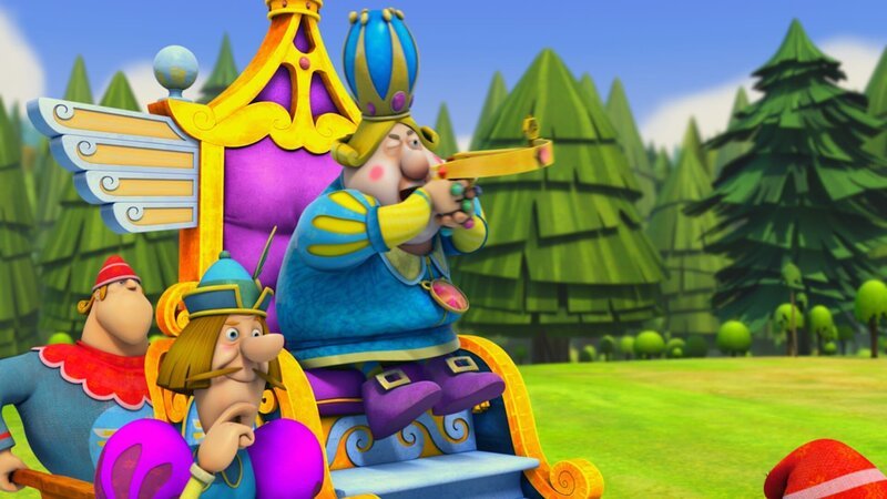 Schießen kann der König nicht. Hungrig ist er umso mehr. – Bild: studio100media