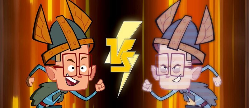 Marcus tritt gegen seinen Avatar Cusmar an. – Bild: ZDF/​Mondo TV France