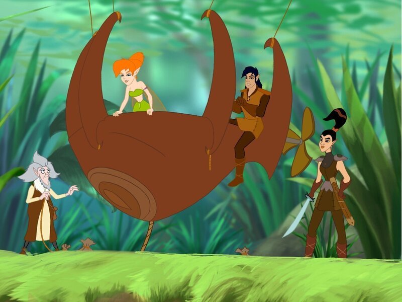 Mittelland – Die Legende der Elfen „Die Käfer-Plage“. Im einst schönen und friedlichen Mittelland sind wegen des machthungrigen Lord Kann schlimme Zeiten hereingebrochen. – Bild: Fix&Foxi