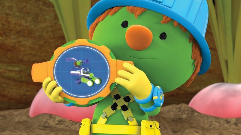 Spike weiß, wie man eine Mulchmaschine baut. – Bild: KiKA/​The Jim Henson Company/​DHX Media