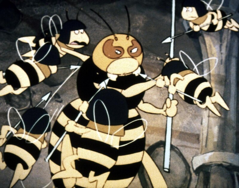 Die Wächter haben ihr den Weg verstellt, die Hornisse muß aufgeben. – Bild: ORF/​-. Andere Verwendung