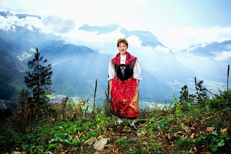 SRF bi de Lüt – Landfrauenküche. Staffel 13, Folge 7. Theres Marty. – Bild: SRF/​Ueli Christoffel