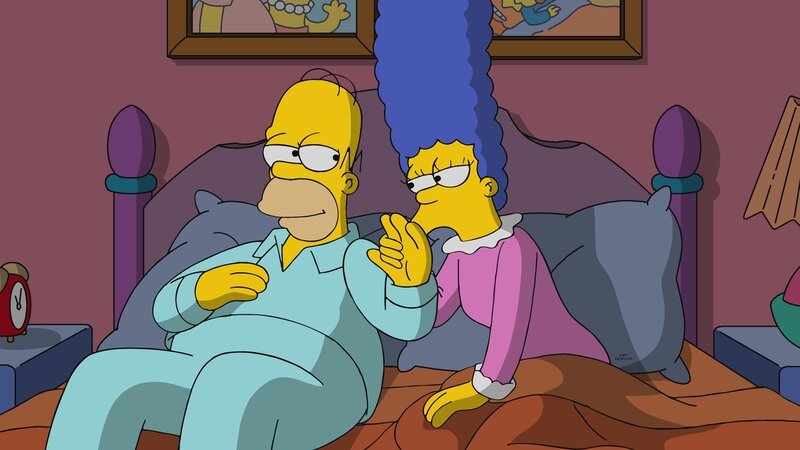 Marge (r.) liebt ihren Homer (l.), auch wenn er der dümmste und schlechteste Mensch in Springfield ist. Oder? – Bild: Fox and its related entities
