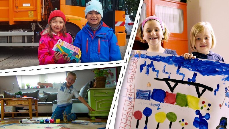 Unterwegs in der Stadt mit einem Müllauto. – Bild: KiKA/Motion Works GmbH Unterwegs in der Stadt mit einem Müllauto. – Bild: KiKA/Motion Works GmbH