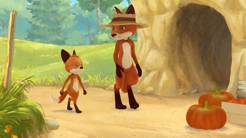 Bruno bringt Rosie nach einen gemeinsam verbrachten Tag zurück zum Dachsbau. – Bild: WDR/​Mediatoon