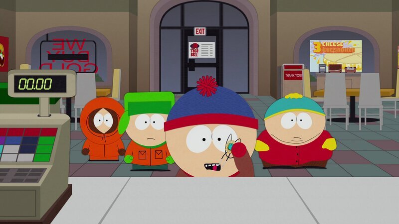 L-R: Kenny, Kyle, Stan, Eric – Bild: Comedy Central