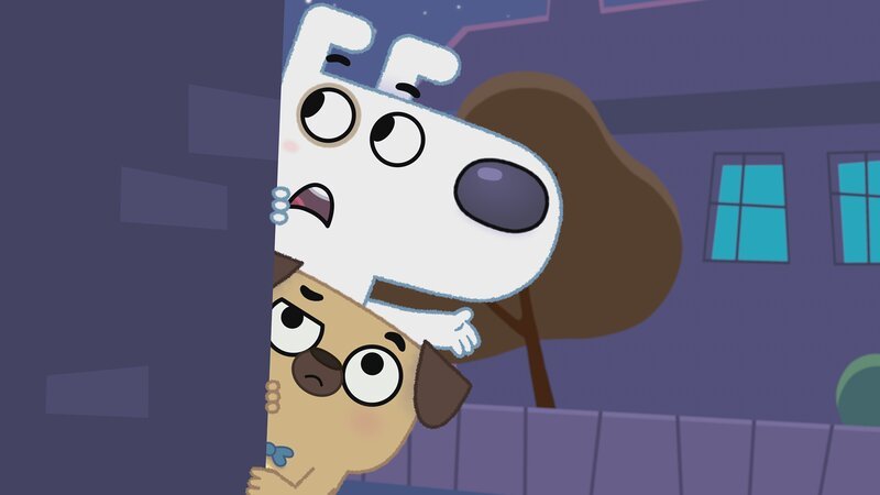 Und dann machen Dog und Puck noch eine besondere Entdeckung. – Bild: KiKA/​Dog Loves Productions Limited