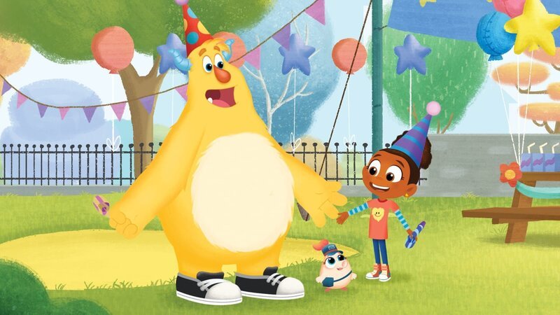 Esme, Fee und Roy sind in Partylaune. – Bild: KiKA/​Nelvana