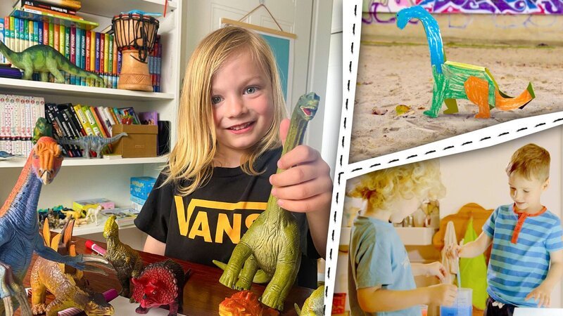 Mats möchte Dinoparkbauer werden und Thomas und Ole machen Lava. – Bild: KiKA Mats möchte Dinoparkbauer werden und Thomas und Ole machen Lava. – Bild: KiKA