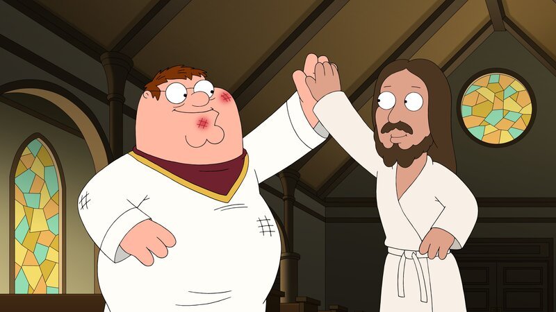 Peter Griffin (l.); Jesus (r.). – Bild: 20th Television