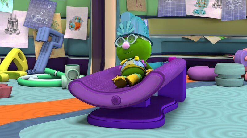 Professor Gimbal kann sich endlich schlafen legen. – Bild: KiKA/​The Jim Henson Company/​DHX Media